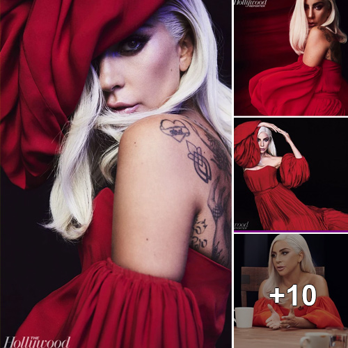 Lady Gaga Shines Bright in Ravishing Red