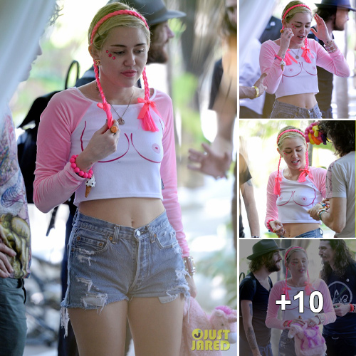 Caught by Miley Cyrus: The Head-Turning Nipple Shirt Moment During Miami Soundcheck